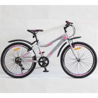 Велосипед 24 Nameless S4000W, розовый/серый