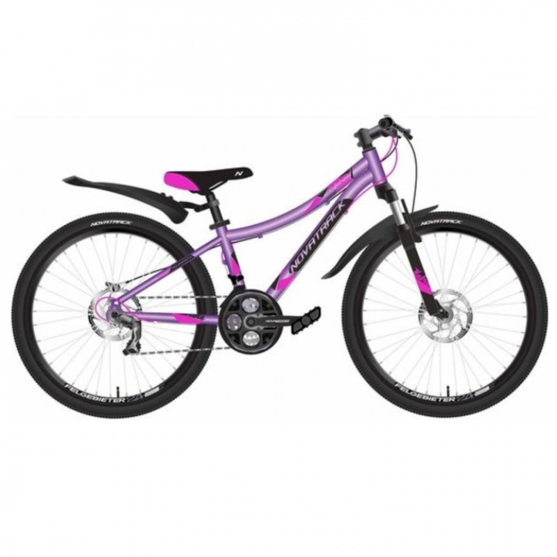 Велосипед 24 Novatrack AHD.KATRINA.12GVL20  фиолетовый