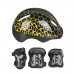 Роликовые коньки Maya 30-33 (S) НАБОР (роликовые коньки, защита, шлем) , чёрный