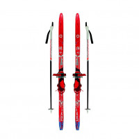 Лыжный комплект Комби  ТТ 110см (4)+палки+креп.