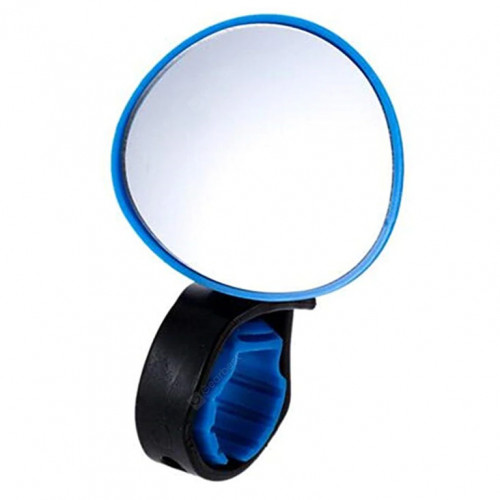 Зеркало X95410 BC-BM101 синее с силиконовым крепежом на руль, рег. угла