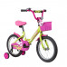 Велосипед 16 Novatrack Twist зеленый/розовый, тормоз нож, крылья корот, полная защ.цепи