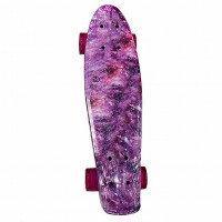 Скейтборд-пенниборд Explore Ecoline SURFER/6  Космос фиолетовый колеса розовые