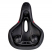 Седло велосипедное гелевое комфортное COMIRON BERLIN FITNESS C014 270X195, Технологии: ED, Эластомер, GEL, Верх: PU с принтом, Чёрный+Красный/уп 20/