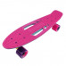 Скейтборд  ТТ  Shark 22  pink/sea blue 1/4 TSL-405M пластик