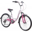 Велосипед 24 Novatrack SH6V.BUTTERFLY.11PN22   розовый.6-скор.
