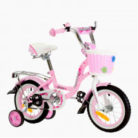Велосипед 12 Nameless Lady, розовый/белый