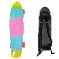 Скейтборд  ТТ Multicolor 22 pink/yellow 1/4 TLS-401M