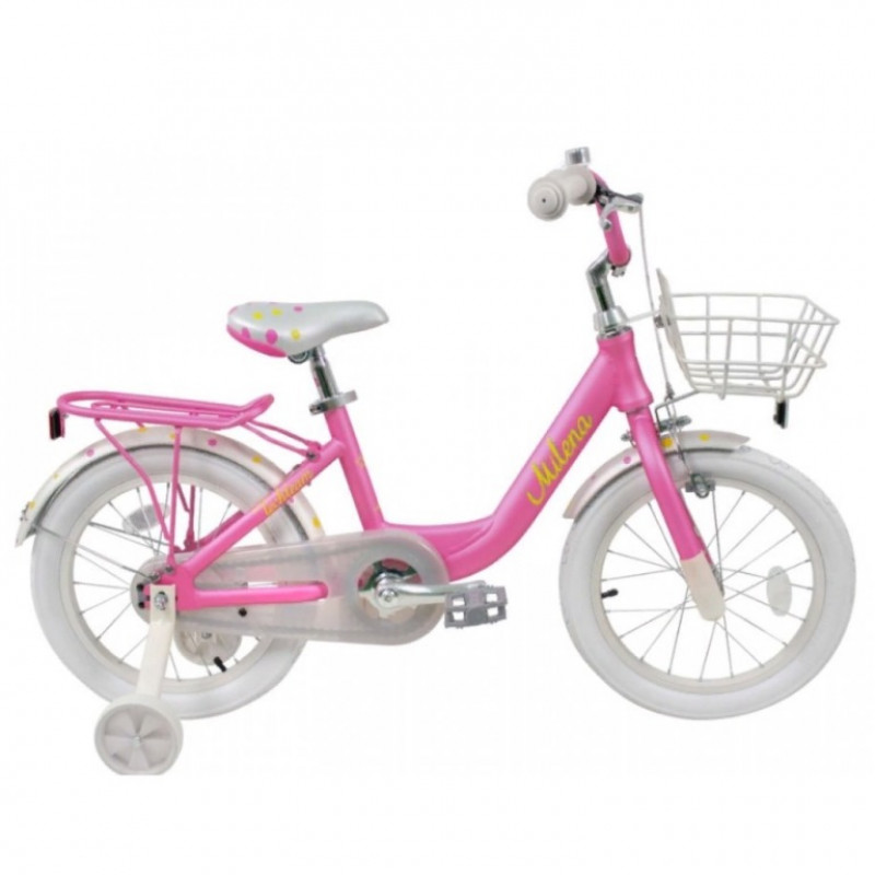 Велосипед 20  Tech Team Milena тёмно-розовая (алюминий), корзина