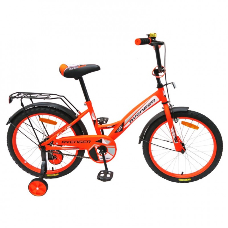 Велосипед 20  AVENGER NEW STAR, оранжевый /чёрный