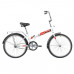 Велосипед 24 Novatrack складной, TG, белый, тормоз нож, двойной обод, багажник, сидение комфорт