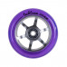 Колесо 100мм X-Treme  для самоката, 100*24 мм, форма 6S violet transparent