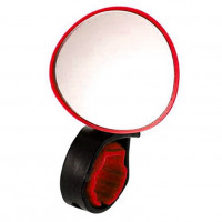 Зеркало X95411 BC-BM101 красное с силиконовым крепежом на руль, рег. угла