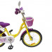 Велосипед 18 OSCAR KITTY 2023 желтый/фиолетовый
