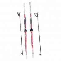 Лыжный комплект STC 75мм 180см (4)+палки+креп. STEP