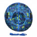 Тюбинг  CH-110-ПРИНТ- Абстракция синяя с мягкими ручками,с замком,со светоотражателями,цена с камерой д=110см new 1/10