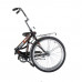 Велосипед 24 Novatrack складной, TG, черный, тормоз нож, двойной обод, багажник, сидение комфорт