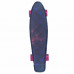 Скейтборд  Explore Ecoline GLAS/6 пластиковый Квадрат черно-розовые колесо розовые
