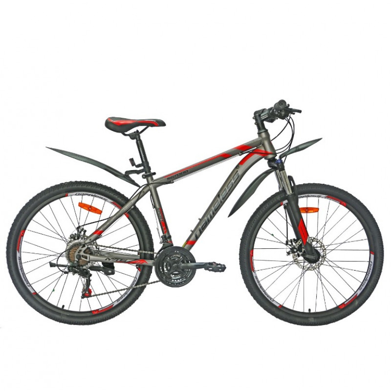 Велосипед 26 Nameless S6700D-GR/RD-17, серый/красный