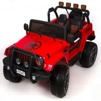 Электромобиль детский Jeep Wrangler 45455 (Р) полный привод (4х4). красный