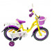 Велосипед 12 OSCAR KITTY желтый/фиолетовый  АКЦИЯ!!!