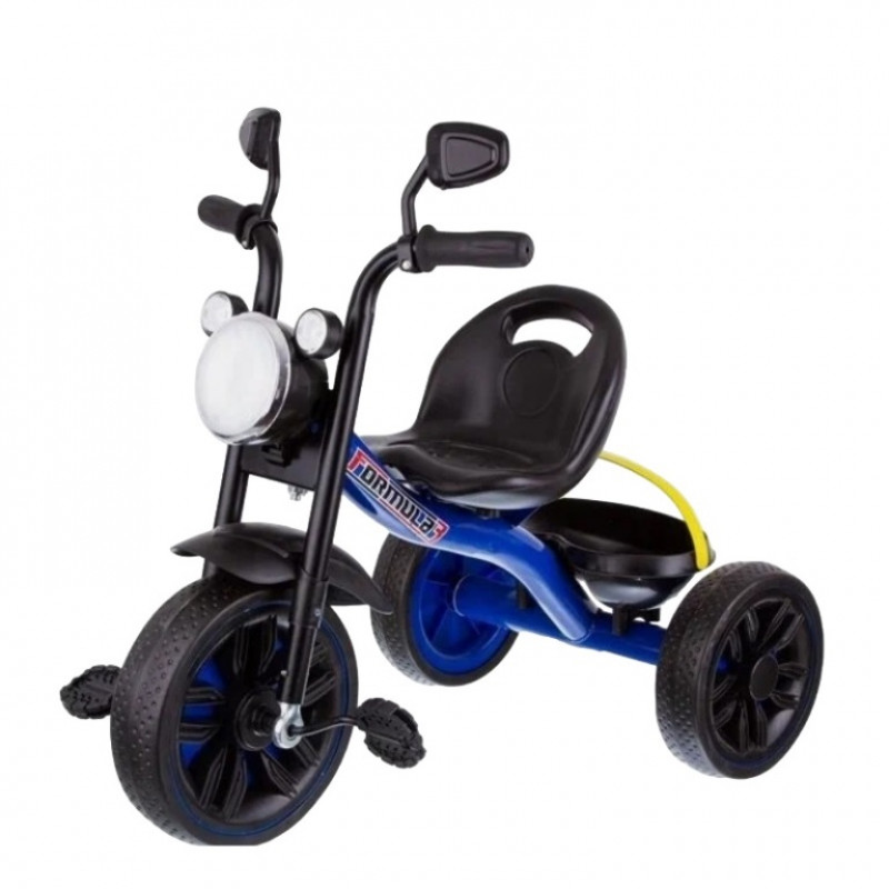 Детский 3-х колёсный велосипед F8BL чёрно-синий