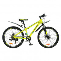 Велосипед 24 Nameless J4200D, жёлтый/синий
