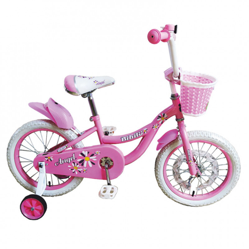 Велосипед розовый 14