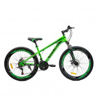 Горный велосипед 26 Roush 26MD200-3 зеленый/черный матовый