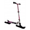 Самокат-снегокат 2в1 TT 125R-comfort 2022г white/pink с ЛЫЖАМИ от 3 лет 1/4