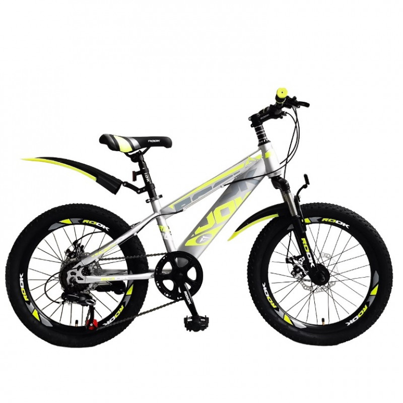 Велосипед 20  Rook MS200D, серебристый/жёлтый MS200D-SR/YW