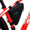 Сумка велосипедная подрамная BICYCLE SOUL, с боковой молнией, крепление velcro, чёрно-синяя, 20х18,5х4см. /уп 300/