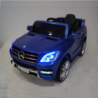 Электромобиль детский Mercedes-Benz ML350 синий глянец, 12в,кожанный салон,р-у