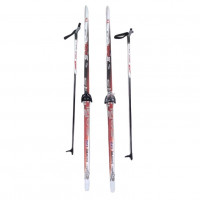 Лыжный комплект STC 75мм 170см (4)+палки+креп. STEP